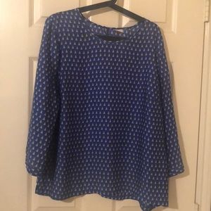 Adorable blue sailboat  blouse. Gently used sz XL